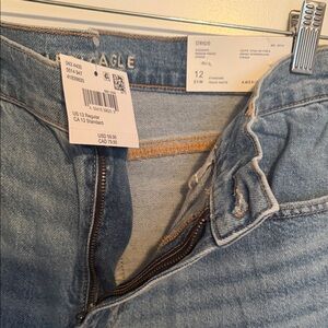 American Eagle Outfitters Women's High Rise Light Blue Jeans